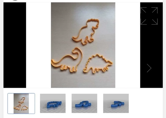 dinosaurier plätzchen schneider 3d modelle download realität wolke 3d print model - Mito3D