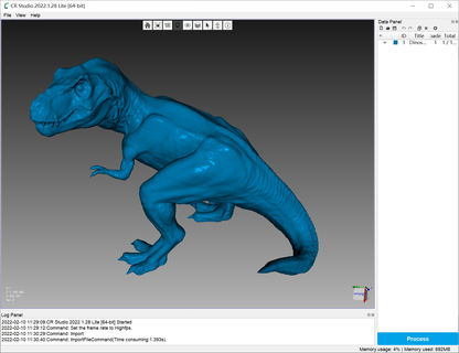 dinosauro scansionato by cr scan lucertola 3d modelli scarica creality nube 3d print model - Mito3D