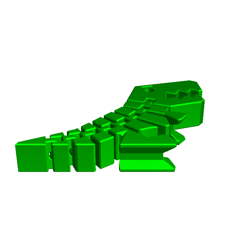 dinosauro giocattolo mattoni 3D print model - Mito3D