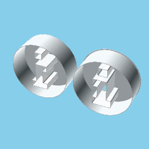 disc 'i' letter nestable box v1 Others 3d print model - Mito3D
