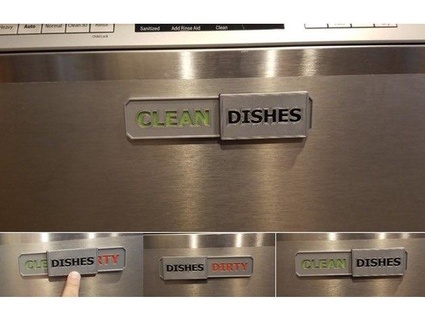 dishwasher sliding sign Household 3d print model - Mito3D