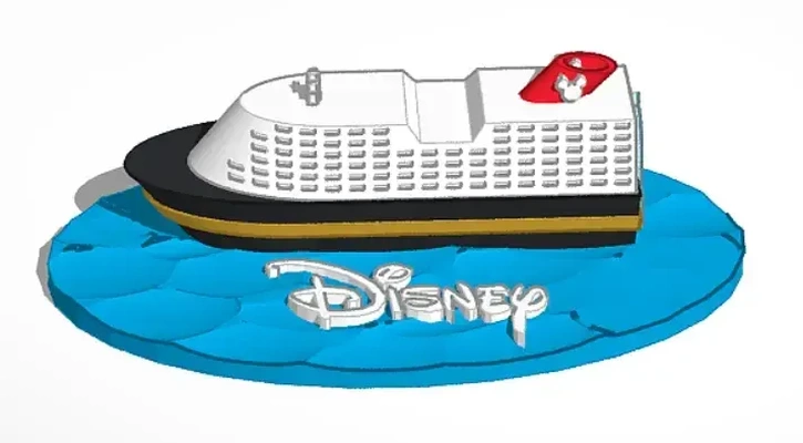 disney crucero embarcacion 3d modelos descargar crealidad nube 3d print model - Mito3D