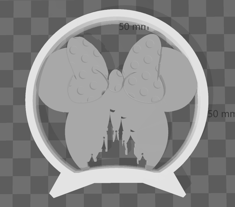 Disney memória rato castelo 3D print model - Mito3D