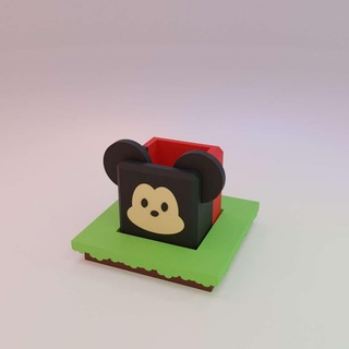 disney tsum Mickey ratón plantador caja naturaleza plantas 3d print model - Mito3D