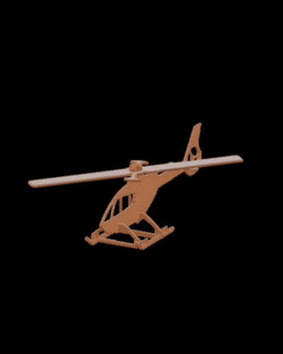 diy hélicoptère 3d modèles télécharger créalité nuage jouets jeux 3d print model - Mito3D