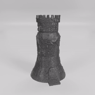 dnd castelo torre borda jogos 3d print model - Mito3D