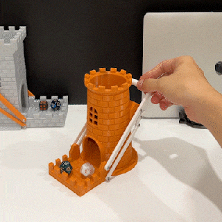 dnd mechanisch Würfel Turm Spiel Zubehör 3d print model - Mito3D