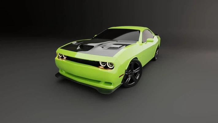 esquivar desafiador hellcat 2015 3d modelos descargar crealidad nube 3d print model - Mito3D