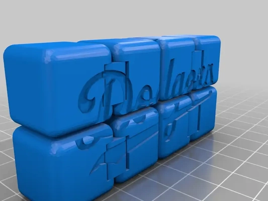 dodgers infinito cubo 3d modelli scarica creality nube 3d print model - Mito3D