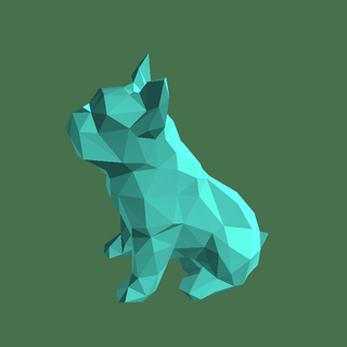 dog Mammal 3d print model - Mito3D