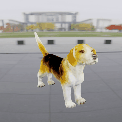 hund beagle 3d modelle download realität wolke säugetier 3d print model - Mito3D