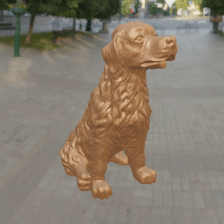 cane d'oro retriever mammifero 3d print model - Mito3D
