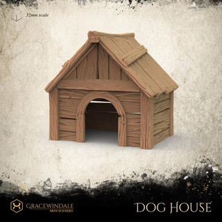 chien maison 3d print model - Mito3D