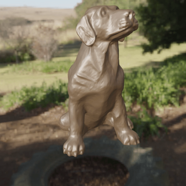 dog labrador Mammal 3D print model - Mito3D