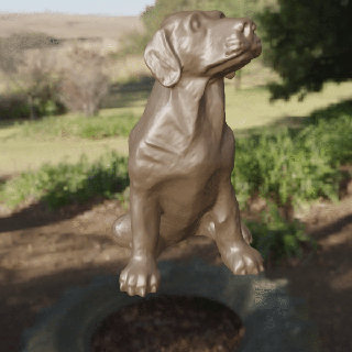 perro Labrador mamífero 3d print model - Mito3D