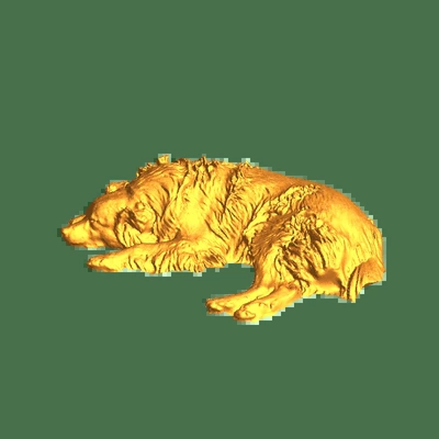 dog lie 3d models download creality cloud 3d print model - Mito3D