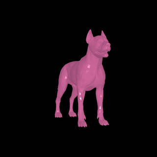 Hund Dogge 3d Modelle download Realität Wolke DIY 3d print model - Mito3D