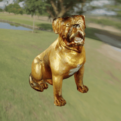 perro pitbull 3d modelos descargar crealidad nube mamífero 3d print model - Mito3D