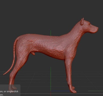 cão stl 3d print model - Mito3D
