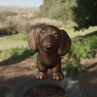 chien teckel bébé mammifère 3d print model - Mito3D