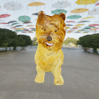 cão yorkshire terrier 3d modelos baixar crialidade nuvem mamífero 3d print model - Mito3D