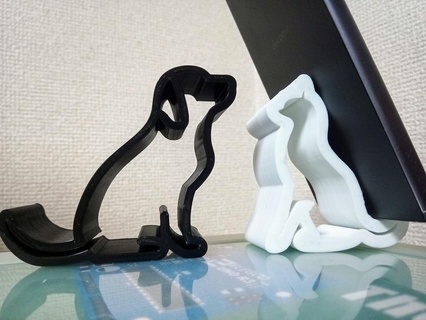 doggy phone holder re-upload Accessories 3d print model - Mito3D