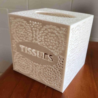 doily style tissue box cover 3d models download creality cloud Home Decor 3d print model - Mito3D