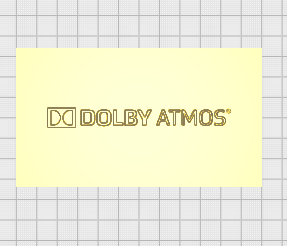 dolby Atmos logotipo 3d modelos baixar crialidade nuvem 3d print model - Mito3D
