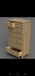 dollhouse drawer dresser mini Furniture 3d print model - Mito3D