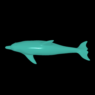 Delfin Tiere 3d print model - Mito3D