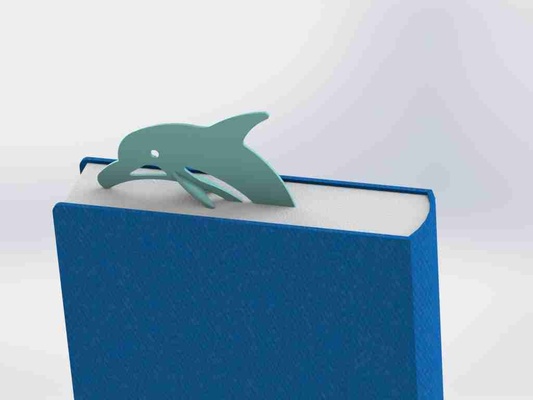dolphin boolmark 3d models download creality cloud education 3d print model - Mito3D