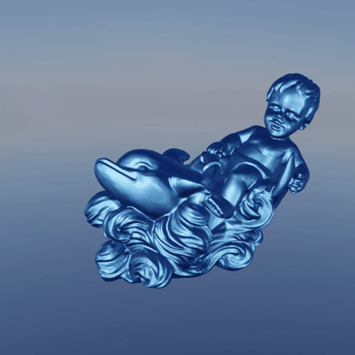 delfino bambino 3d modelli scarica creality nube mammifero 3d print model - Mito3D