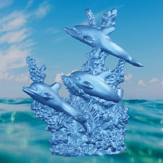 delfino corallo mammifero 3d print model - Mito3D