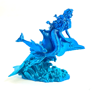 dolphin mermaid Mammal 3d print model - Mito3D
