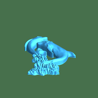 dauphins poissons 3d print model - Mito3D