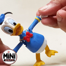 Donald Ente artikuliert Spielzeug fiktiv Zeichen 3d print model - Mito3D