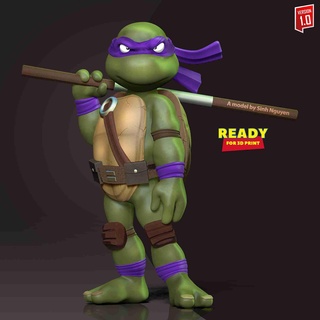 Donatello adolescent mutant ninja tortues fictif personnages 3d print model - Mito3D
