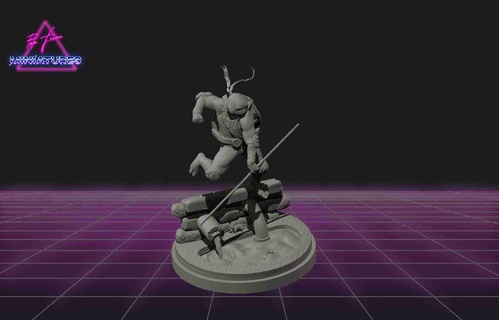 Donatello tmnt ficcional personagens 3d print model - Mito3D