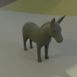 âne mammifère 3d print model - Mito3D