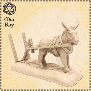 donkey plow Characters 3d print model - Mito3D