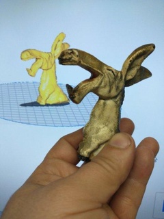 asno Varredura animais 3d print model - Mito3D