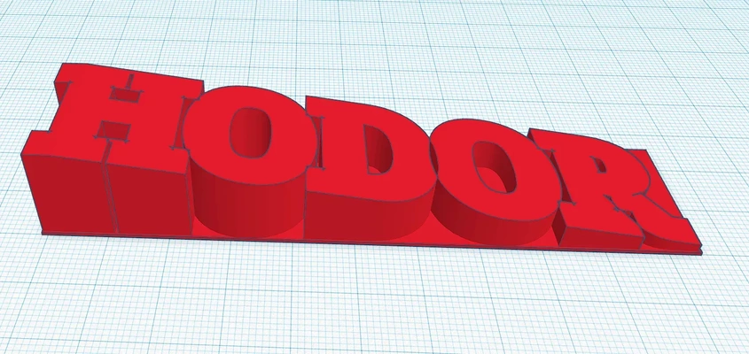 tür block hodor 3d modelle download realität wolke 3d print model - Mito3D