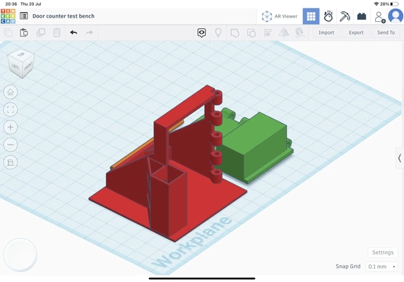 puerta mostrador prueba banco 3d modelos descargar crealidad nube 3d print model - Mito3D