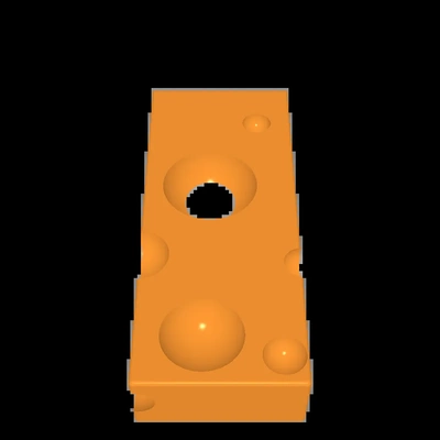 door stoper cheese 3d models download creality cloud 3d print model - Mito3D