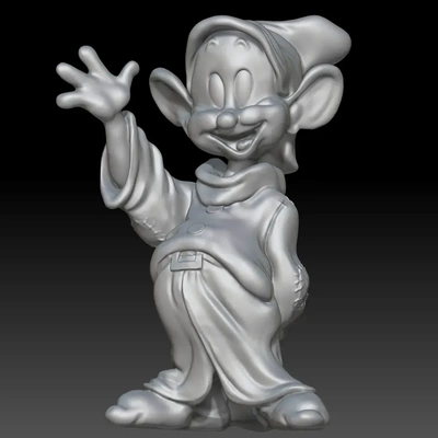 dopey dwarf 3d models download creality cloud 3d print model - Mito3D