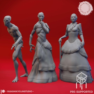 sósia transformação miniaturas pre supported personagens 3d print model - Mito3D