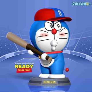 doraemon baseball giocatore immaginario personaggi 3d print model - Mito3D