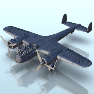 Dornier 17 ww2 terrain avion diorama avions combat 3d print model - Mito3D
