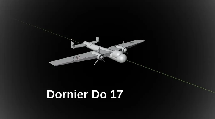 dornier 17 3d modelos baixar crialidade nuvem 3d print model - Mito3D