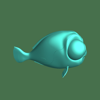 gallo peces 3d print model - Mito3D